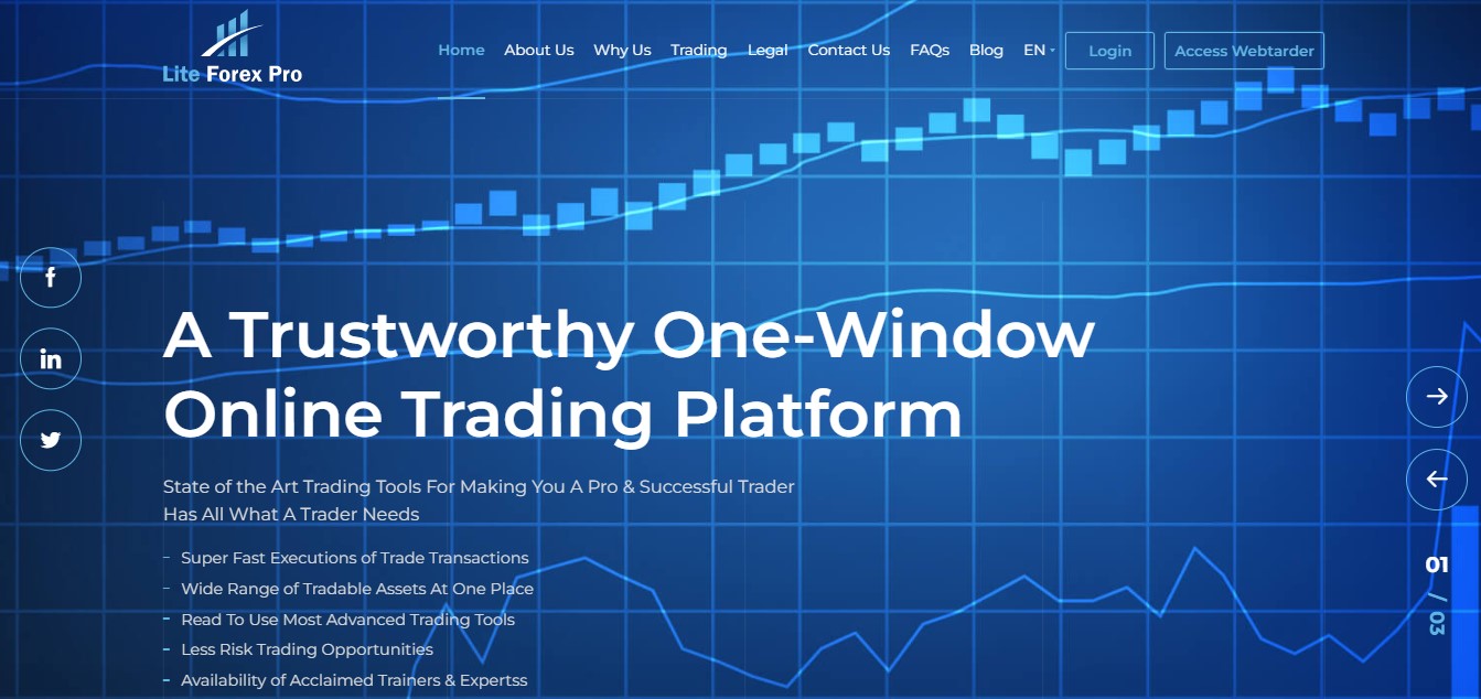 Lite Forex Pro website