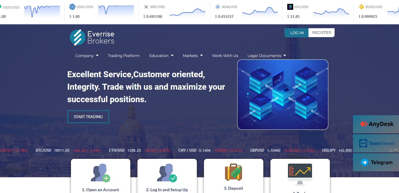 EverriseBrokers website