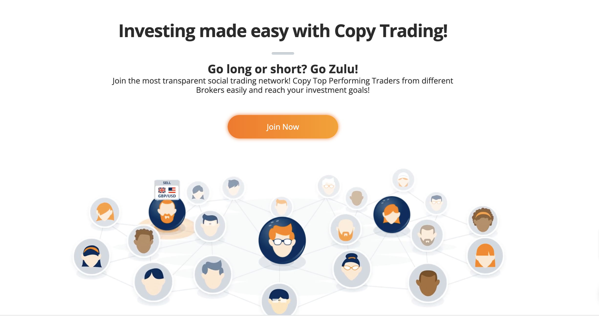 ZuluTrade homepage